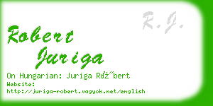 robert juriga business card